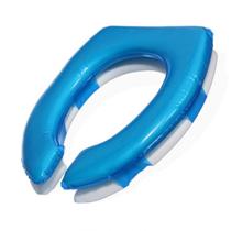 Capa Almofadada Assento Aberto Cadeira De Banho Azul Capa Almofadada Assento Aberto Cadeira De Banho Azul