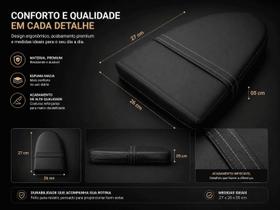 Capa Almofadada Universal para Motocicleta Mais Conforto no Banco da Moto Capa Almofadada Universal para Motocicleta Mais Conforto no Banco da Moto