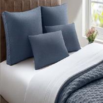 Capa Almofadão Cabeceira Rustico Jeans Naturalle