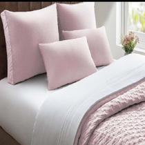 Capa Almofadão Cabeceira Rustico Rosa Naturalle 68x50x10cm