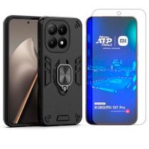 Capa Anel Armor Para Xiaomi 15T Pro + Pelicula Hidrogel Cor:Preto Capa Anel Armor Para Xiaomi 15T Pro + Pelicula Hidrogel Cor:Preto