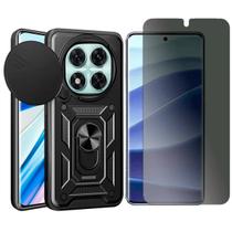 Capa Anel Magnetico Para Xiaomi Poco X7 + Pelicula Privacy Capa Anel Magnetico Para Xiaomi Poco X7 + Pelicula Privacy