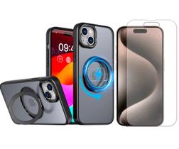 Capa Anel Magsafe Compativel Com iPhone 15 Plus + Pelicula Hidrogel Capa Anel Magsafe Compativel Com iPhone 15 Plus + Pelicula Hidrogel