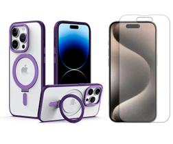 Capa Anel Magsafe Para iPhone 15 Pro + Pelicula Hidrogel - GR Global Revolution
