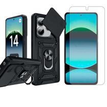 Capa Anel Para Xiaomi Redmi Note 14 4G + Pelicula Hidrogel