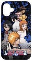 Capa anime BLEACH com colagem de personagens e logo da série para iPhone 16 Plus