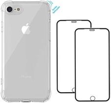 Capa Ant iShock Reforçada iPhone SE 2020 + 2x Películas de Vidro 3D + Kit Aplicação Capa Ant iShock Reforçada iPhone SE 2020 + 2x Películas de Vidro 3D + Kit Aplicação