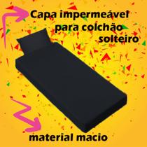 capa Anti Alérgica protetor de colchão solteiro hospitalar impermeavel com 1 fronha
