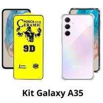 Capa Anti Choque + Película de Cerâmica Fosca para Samsung Galaxy A35