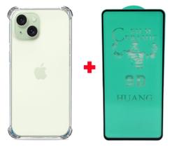 Capa Anti Impacto Compatível Iphone 15 + Pelicula Ceramica