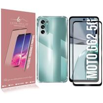Capa anti impacto Compativel Moto G62 XT2223 6.5 + Pelicula De Vidro 3D - Luiza Cell25