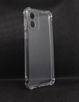 Capa anti-impacto em silicone compatível com motorola moto e13 (tela: 6.5") (4g) cor:transparente