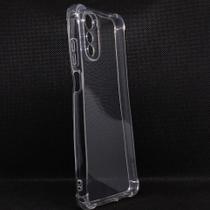 Capa anti-impacto em silicone compatível com motorola moto e32 (tela: 6.5") (4g) cor:transparente