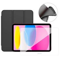 Capa anti impacto em silicone para iPad 10 + pel. vidro