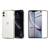 Capa Anti Impacto íphone 6 S Preto + pelicula Vidro 3d