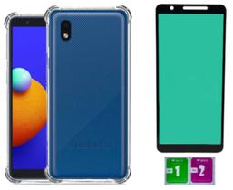 Capa Anti Impacto Para Galaxy A01 Core + Pelicula Ceramica Capa Anti Impacto Para Galaxy A01 Core + Pelicula Ceramica