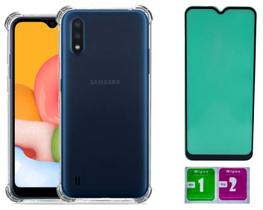 Capa Anti Impacto Para Galaxy A01 + Pelicula Ceramica Capa Anti Impacto Para Galaxy A01 + Pelicula Ceramica