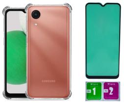 Capa Anti Impacto Para Galaxy A03 Core + Pelicula Ceramica