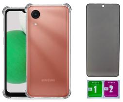 Capa Anti Impacto Para Galaxy A03 Core+ Pelicula Privacidade
