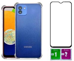 Capa Anti Impacto Para Galaxy A03 + Pelicula Vidro 3d Capa Anti Impacto Para Galaxy A03 + Pelicula Vidro 3d