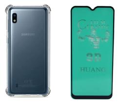 Capa Anti Impacto Para Galaxy A10 M10 + Pelicula Ceramica