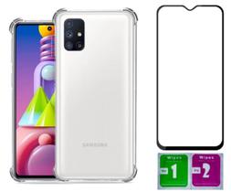 Capa Anti Impacto Para Galaxy M31 M21s + Pelicula Vidro 3d