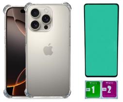 Capa Anti Impacto Para Iphone 16 Pro Max + Pelicula Ceramica