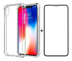 Capa Anti Impacto Para iPhone 6 7 8 10 X Xs Xr + Película 3d