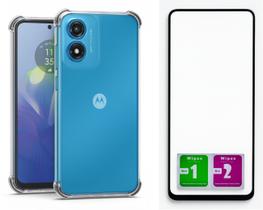 Capa Anti Impacto Para Moto G04 G24 + Pelicula Vidro 3d