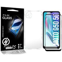 Capa anti impacto Para Moto G50 5G XT2149 + Película De Vidro 3D - Cell in Power25 Capa anti impacto Para Moto G50 5G XT2149 + Película De Vidro 3D - Cell in Power25