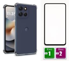 Capa Anti Impacto Para Moto G56 + Pelicula Vidro 3d