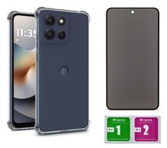 Capa Anti Impacto Para Moto G86 + Pelicula Privacidade Capa Anti Impacto Para Moto G86 + Pelicula Privacidade