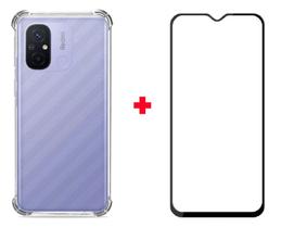Capa Anti Impacto Para Redmi 12c + Pelicula 3D Tela Toda