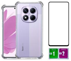Capa Anti Impacto Para Redmi Note 14 Pro 5g + Pel. Vidro 3d
