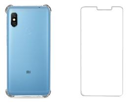 Capa Anti Impacto Para Redmi Note 6 Pro + Pelicula Vidro Capa Anti Impacto Para Redmi Note 6 Pro + Pelicula Vidro