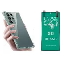 Capa Anti Impacto + Película de Cerâmica Para Samsung Galaxy S23 Ultra