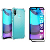 Capa Anti Impacto + Película de Vidro 3D para Motorola Moto E20