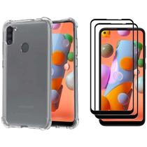 Capa Anti Impacto + Película De Vidro 3d Samsung Galaxy A11 M11 Capa Anti Impacto + Película De Vidro 3d Samsung Galaxy A11 M11