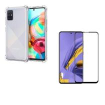 Capa Anti Impacto + Película de Vidro 3D Tela Toda para Galaxy A51