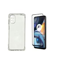 Capa Anti Impacto + Película Vidro 3D Para Motorola Moto G22