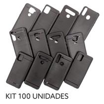 Capa Anti Impacto Preta Celular Xiaomi Note 9 Kit 100 unidades