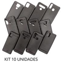 Capa Anti Impacto Preta Xiaomi Note 9 Kit 10 Unidades