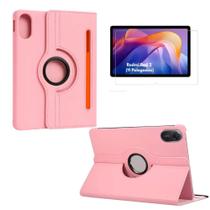 Capa Anti Impacto Rosa Para Tablet Redmi Pad 2 11” + Película Capa Anti Impacto Rosa Para Tablet Redmi Pad 2 11” + Película