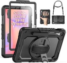 Capa Anti Impacto S10 Lite s10 Fe s9 Fe s9 11'' Suporte Alça de ombro Suporte S-Pen Suporte Alça de ombro Suporte S-Pen