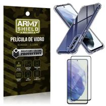 Capa Anti Impacto S21 Fe + Película De Vidro 3D Armyshield