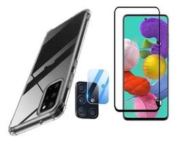 Capa Anti Impacto Samsung Galaxy A51 + Pelicula 5d + Pl Camera