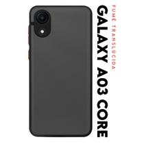 Capa Anti Impacto Space Acrílico Translucida Fumê Protetora para Galaxy A03 Core A032 tela 6.5