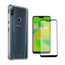 Capa Anti Impacto Transparente + 2x Películas de Vidro 3D para Asus Zenfone Max Shot ZB634KL