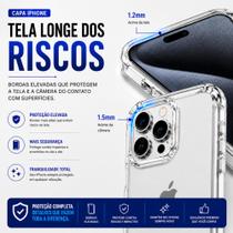 Capa Anti-impacto Transparente Para iPhone XR 11 12 13 14 15 16 Pro Max Capinha TPU Borda Reforçada Capa Anti-impacto Transparente Para iPhone XR 11 12 13 14 15 16 Pro Max Capinha TPU Borda Reforçada