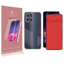 Capa anti impacto transparente + Película Cerâmica Fosca Para Moto G54 XT2343 6.5 - Luiza Cell25 Capa anti impacto transparente + Película Cerâmica Fosca Para Moto G54 XT2343 6.5 - Luiza Cell25
